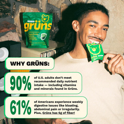 Gomitas multivitamínicas Super Greens para adultos, superalimento de vitaminas con espirulina