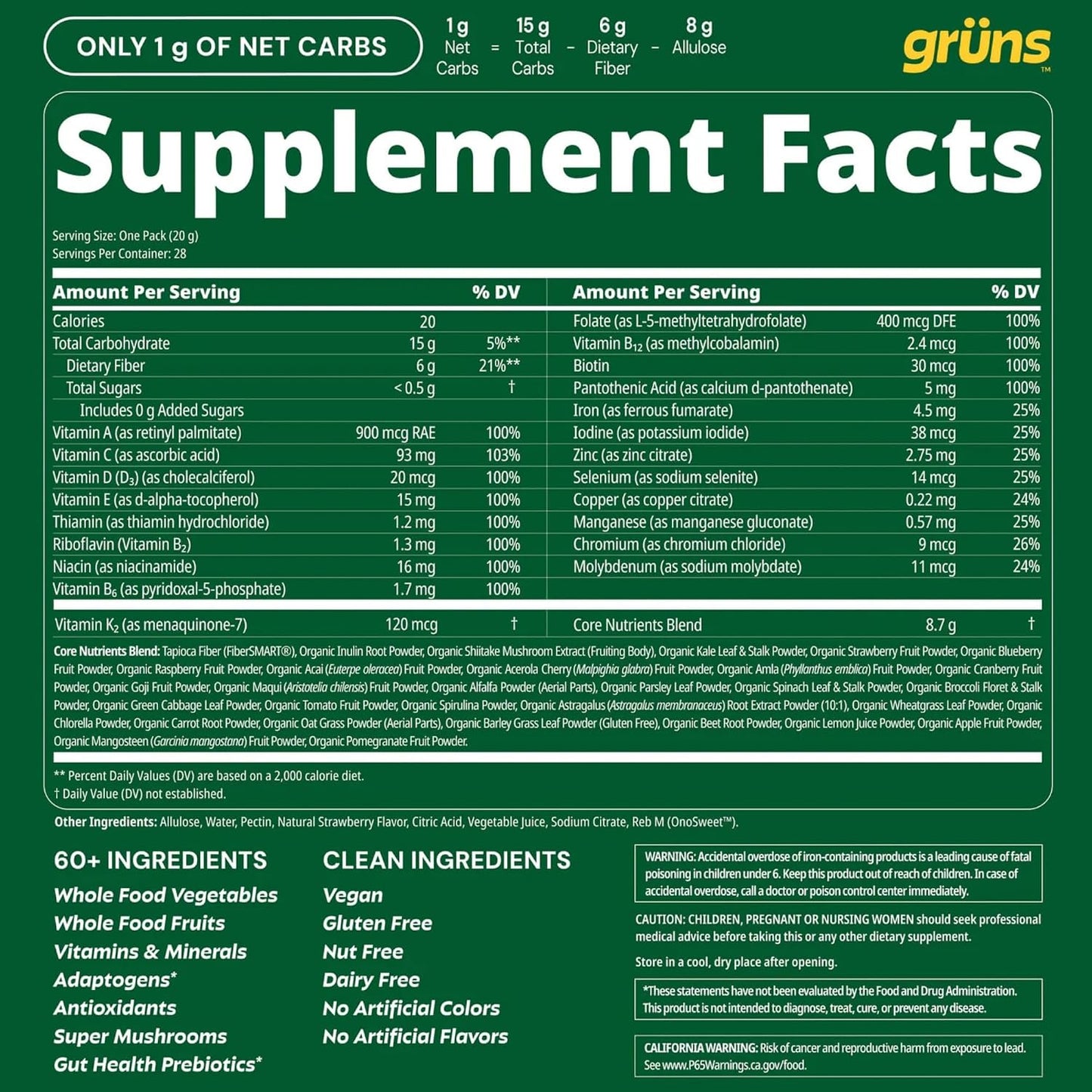 Gomitas multivitamínicas Super Greens para adultos, superalimento de vitaminas con espirulina